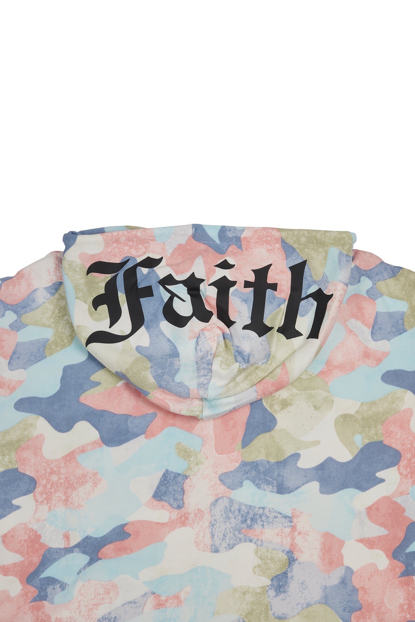 PASTEL CAMO FAITH OVERSIZED HOODIE