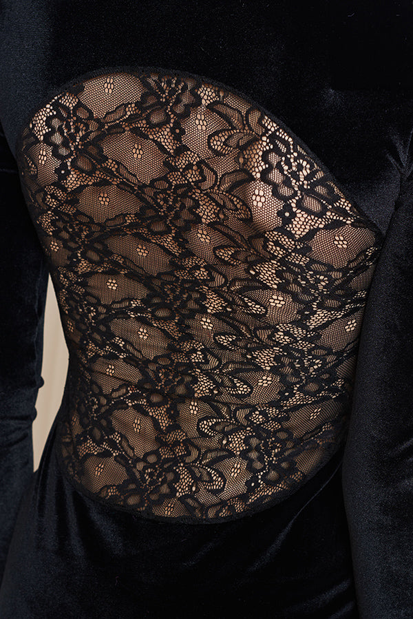 VELVET LACE BODYSUIT - Faith Connexion