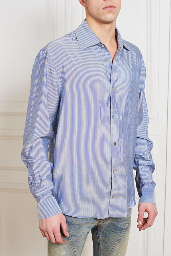 STRIPED POPLIN REGULAR SHIRT - Faith Connexion