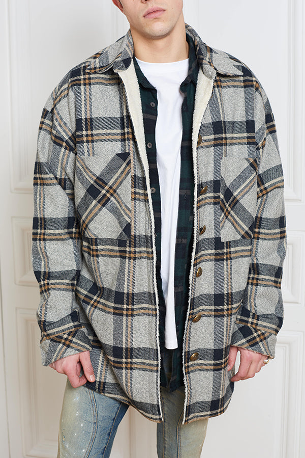 SHEARLING OVERSIZED SHIRT - Faith Connexion
