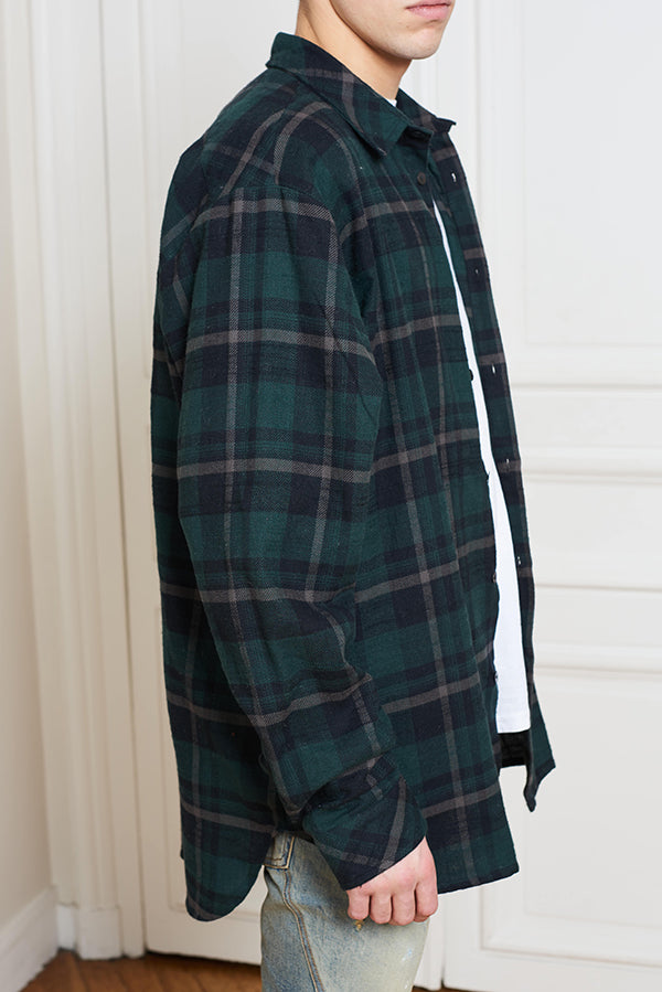 GREEN CHECK SHIRT - Faith Connexion