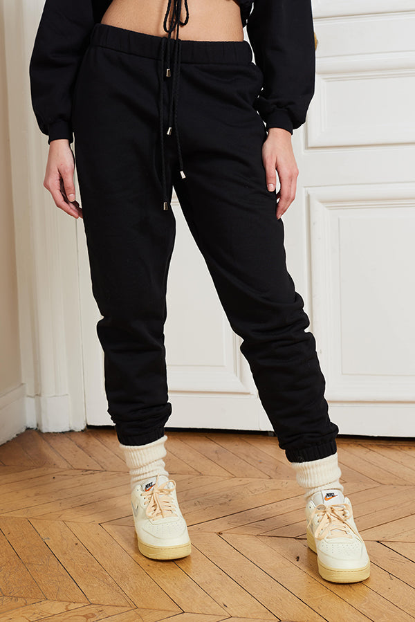 BLACK CLASSIC JOGGERS - Faith Connexion