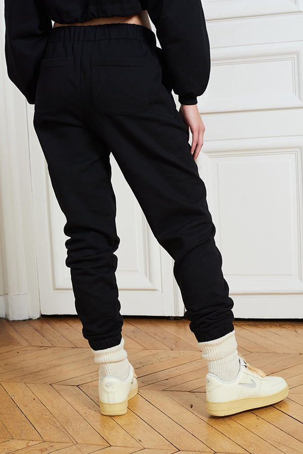 BLACK CLASSIC JOGGERS - Faith Connexion