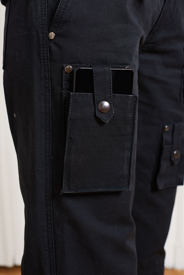UTILITY CARGO PANT IN BLACK - Faith Connexion