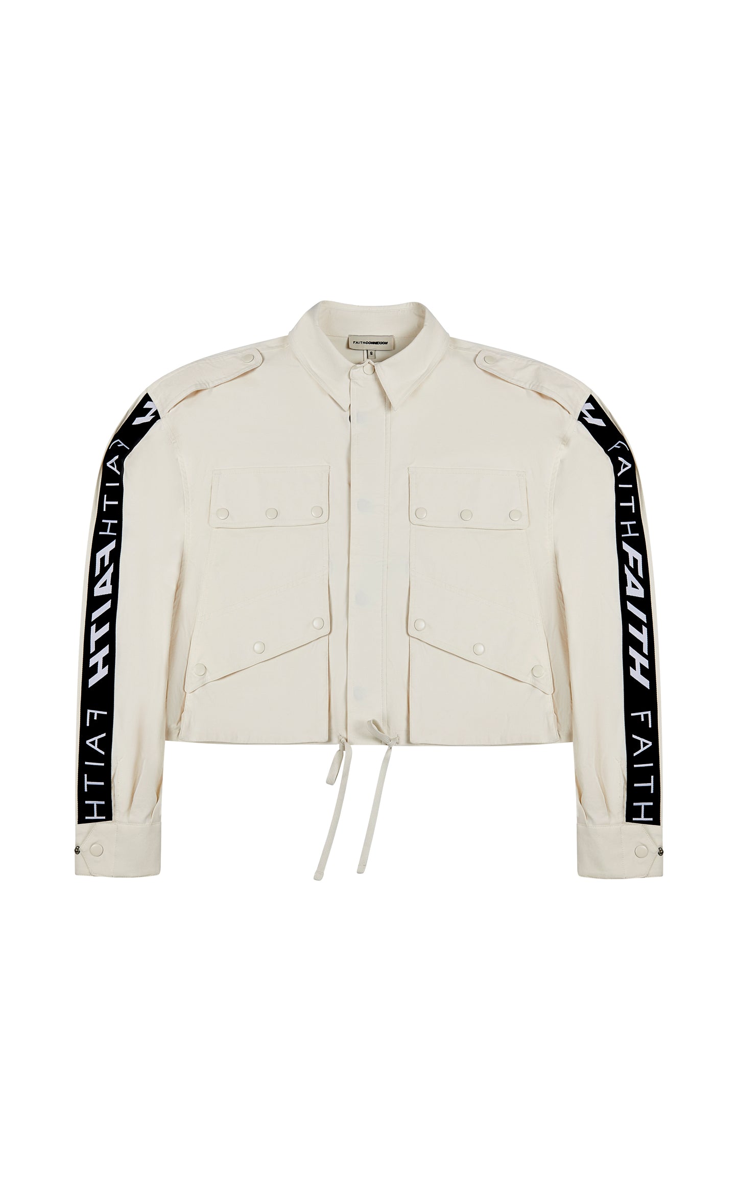 OFF WHITE VANESSA CROPPED PARKA