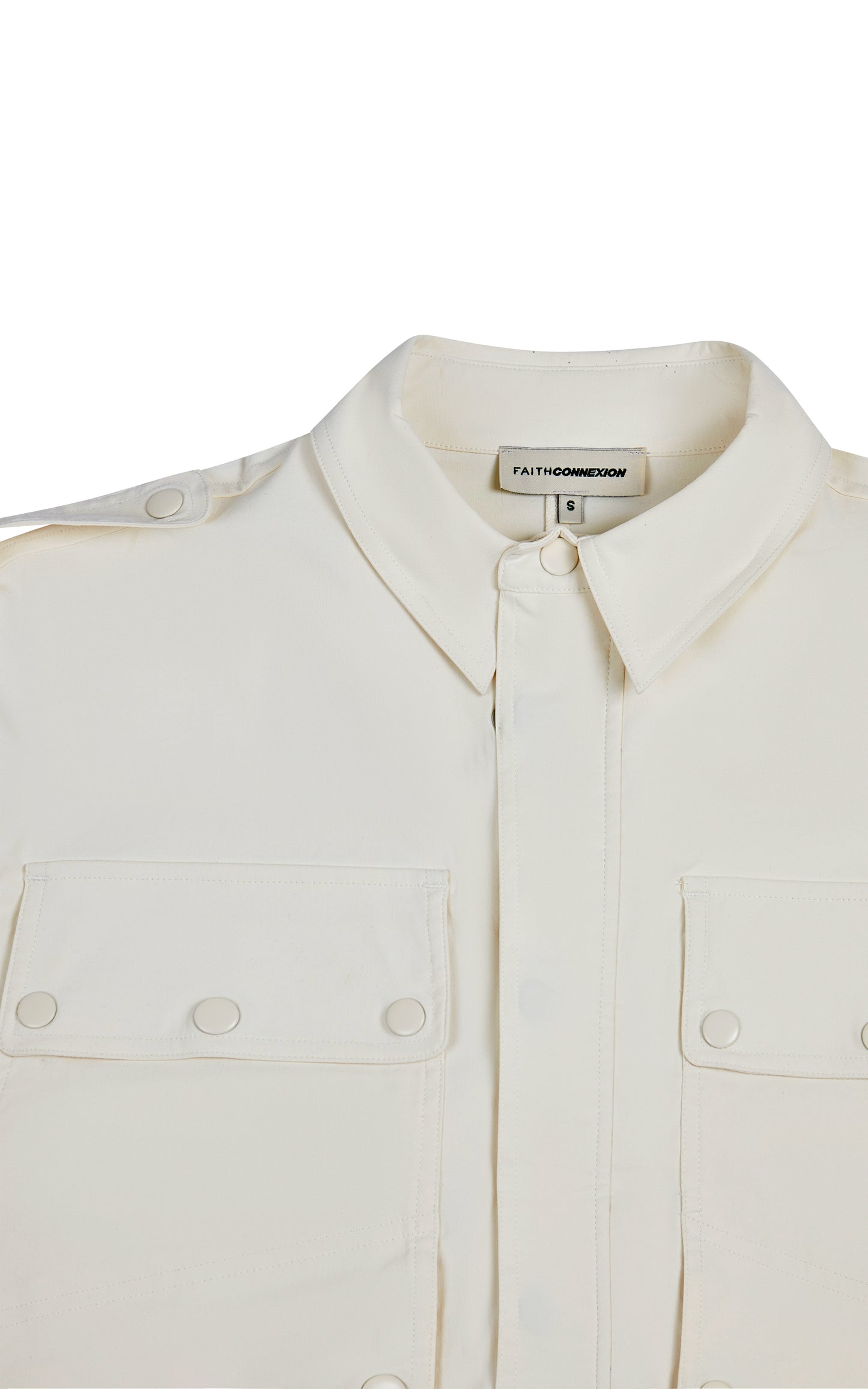 OFF WHITE VANESSA CROPPED PARKA