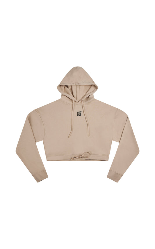 DOESKIN ERIKA LOGO CROPPED HOODIE