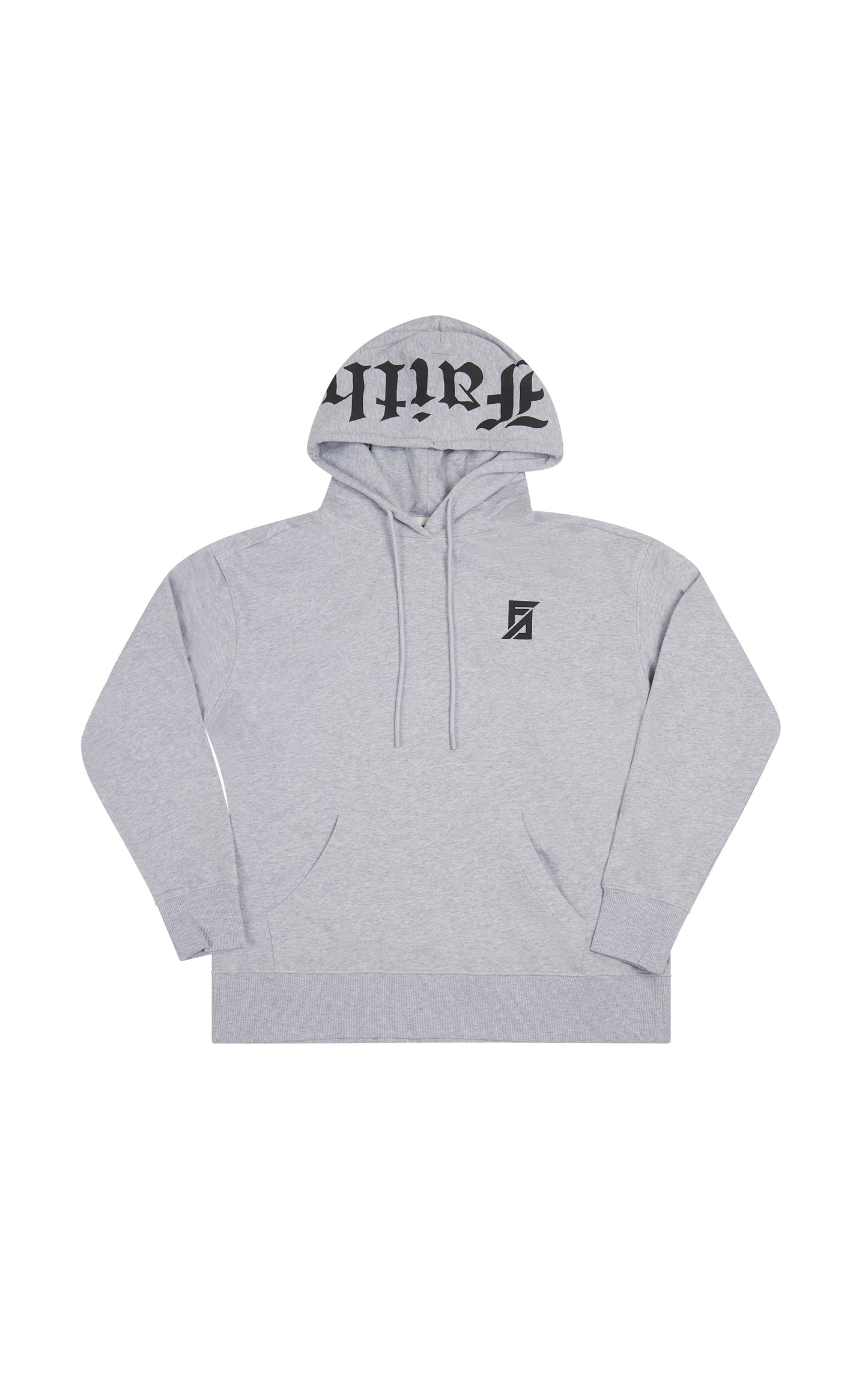 GREY FAITH OVERSIZED HOODIE