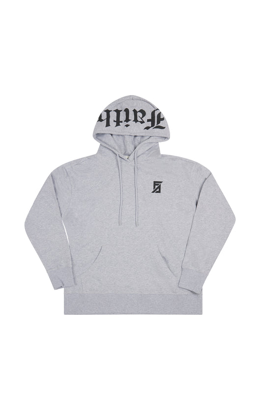 GREY FAITH OVERSIZED HOODIE