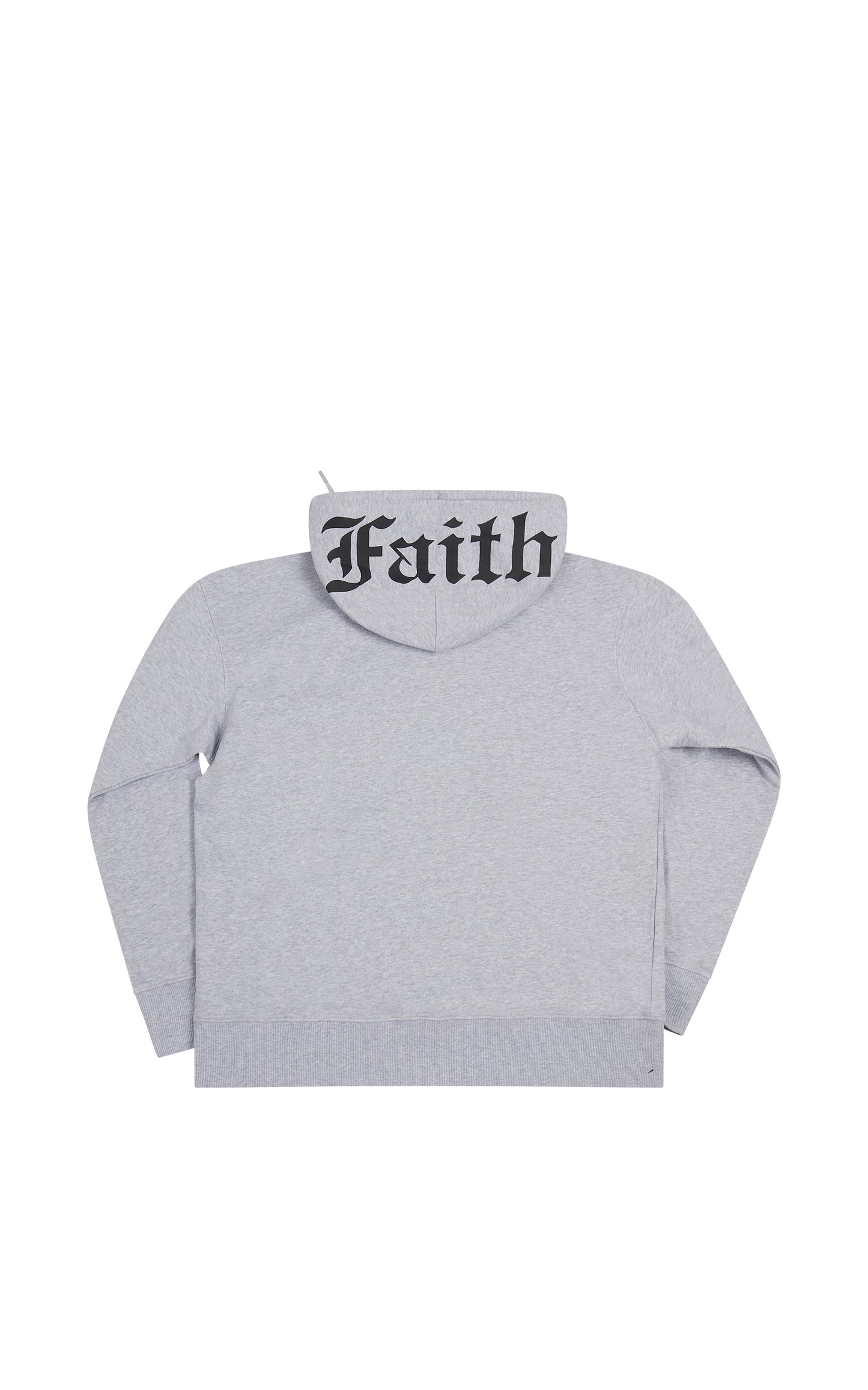 GREY FAITH OVERSIZED HOODIE