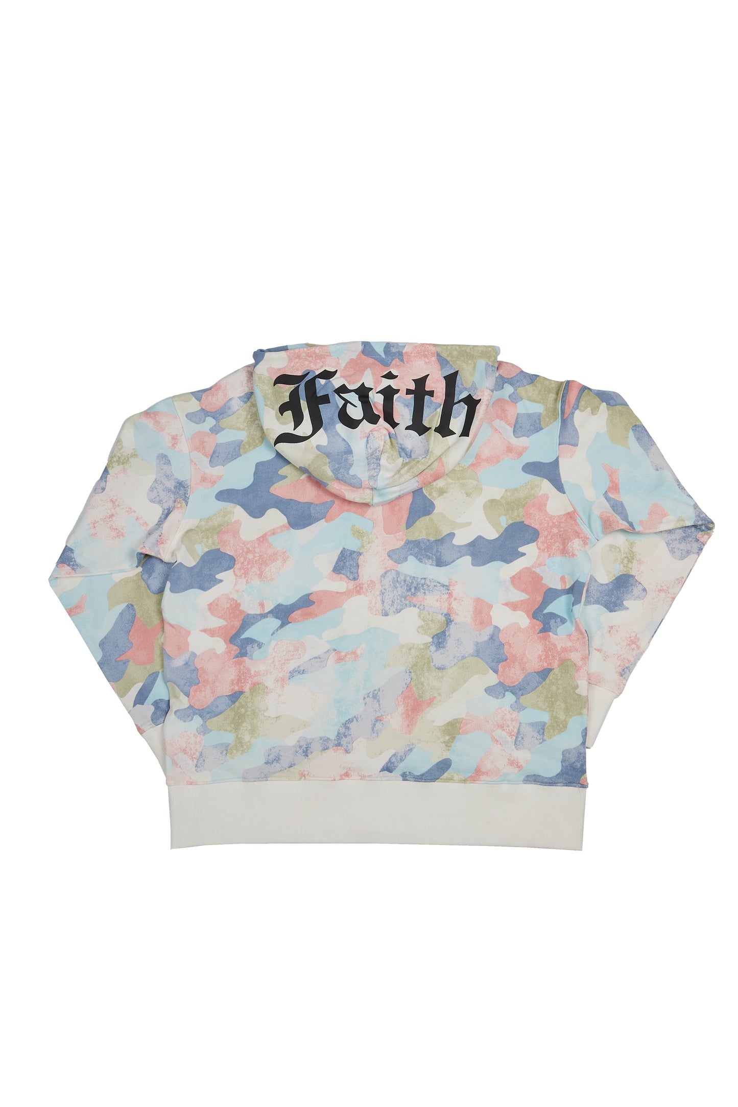 PASTEL CAMO FAITH OVERSIZED HOODIE