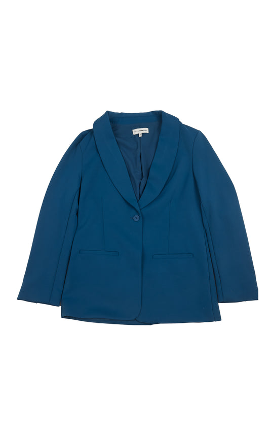 SAILOR BLUE MARIA SCUBA RELAXED FIT BLAZER