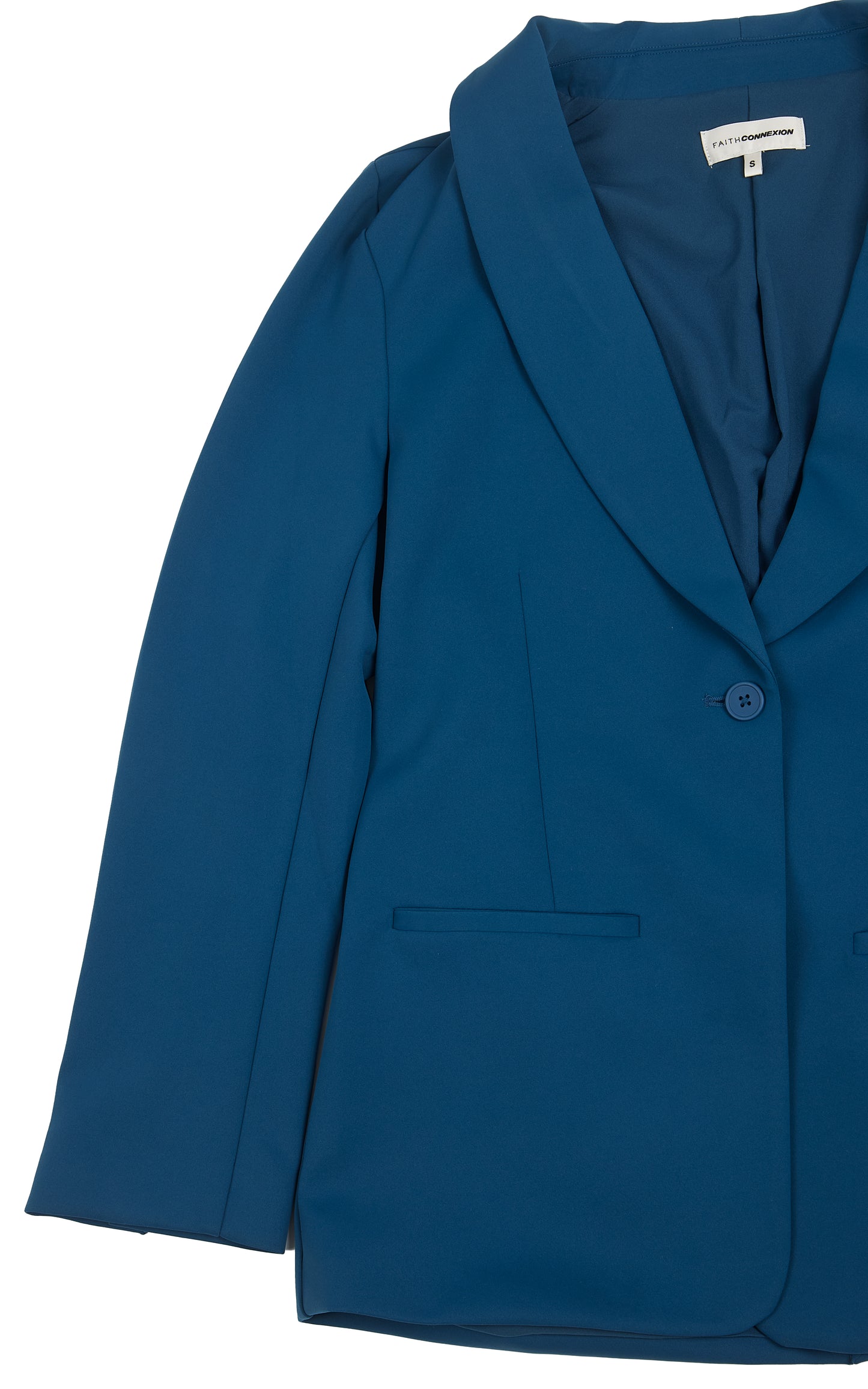 SAILOR BLUE MARIA SCUBA RELAXED FIT BLAZER