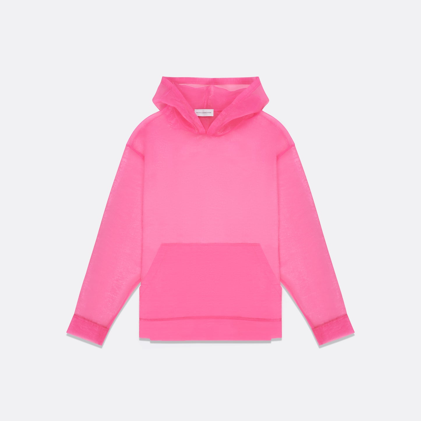 UNISEX ORGANZA HOODIE WITH FRONT POCKET