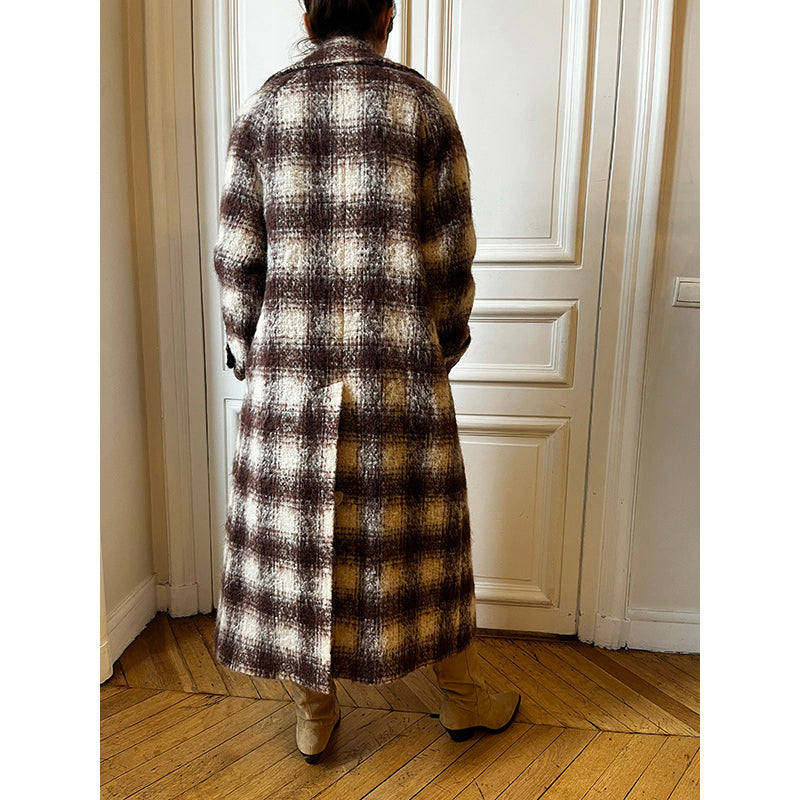 TAILORED CHECK COAT - Faith Connexion