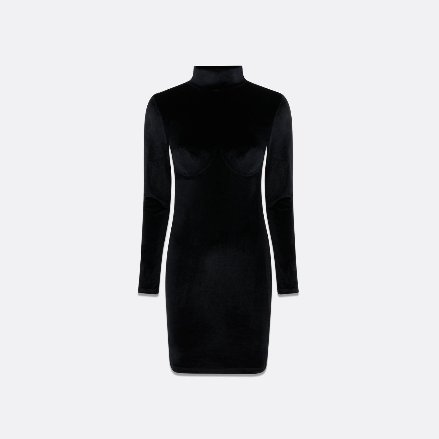 VELVET BALCONETTE DRESS