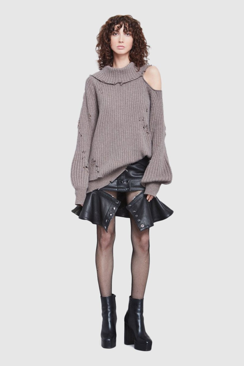 OVERSIZED DESTROYED SWEATER - Faith Connexion