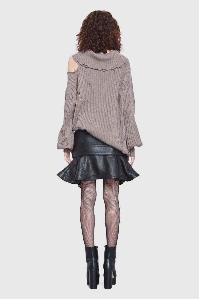 OVERSIZED DESTROYED SWEATER - Faith Connexion