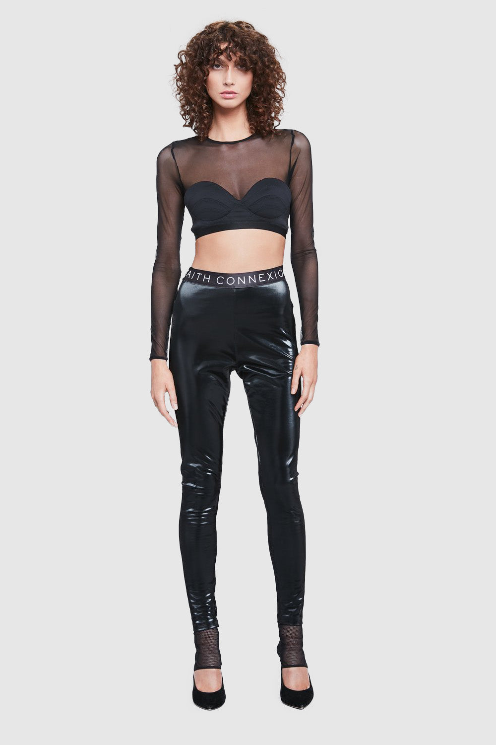 COTTON BLACK LEGGINGS - Faith Connexion