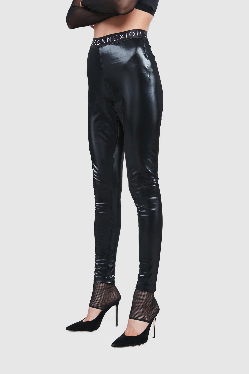 COTTON BLACK LEGGINGS - Faith Connexion
