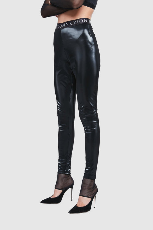 COTTON BLACK LEGGINGS - Faith Connexion