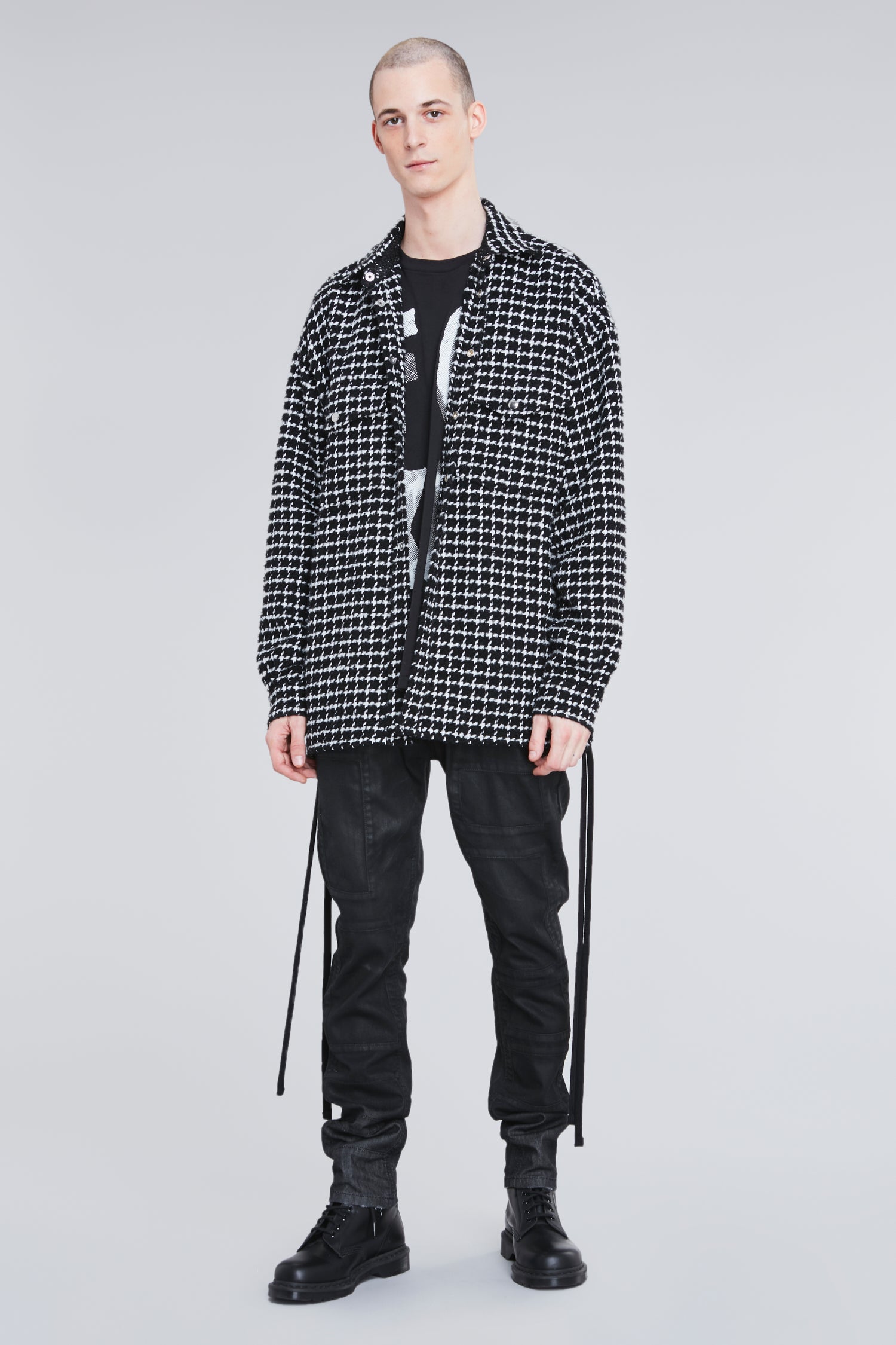 LACED TWEED OVERSHIRT - Faith Connexion