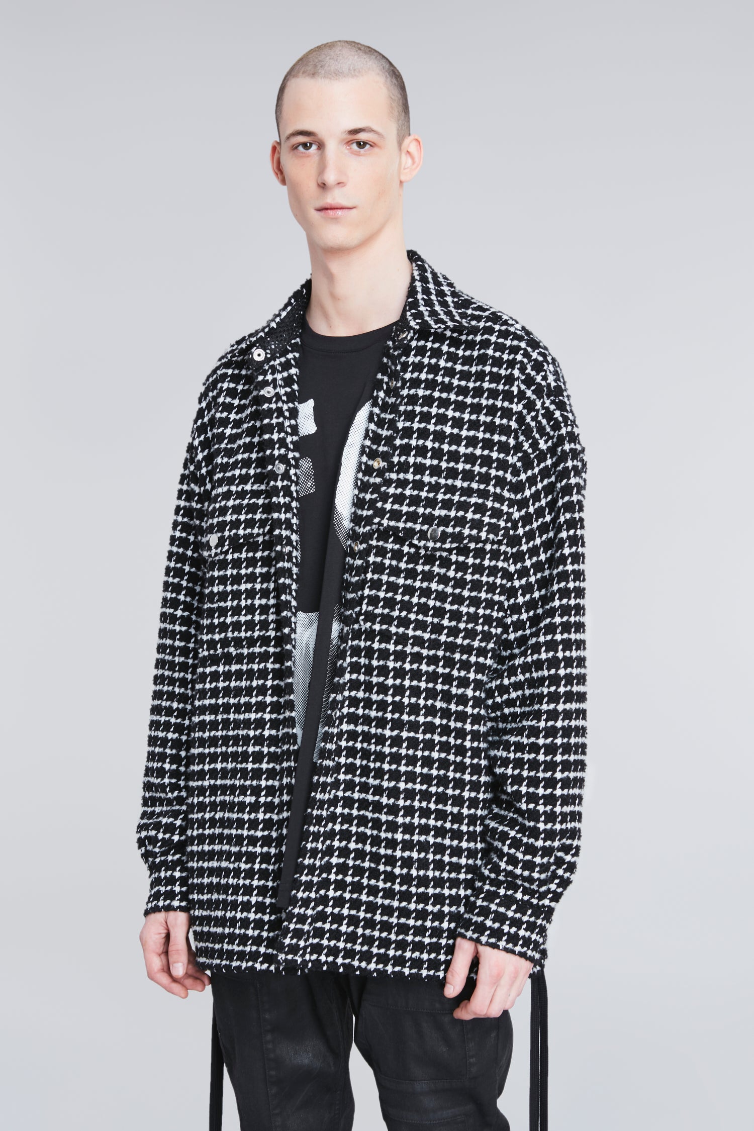 LACED TWEED OVERSHIRT - Faith Connexion
