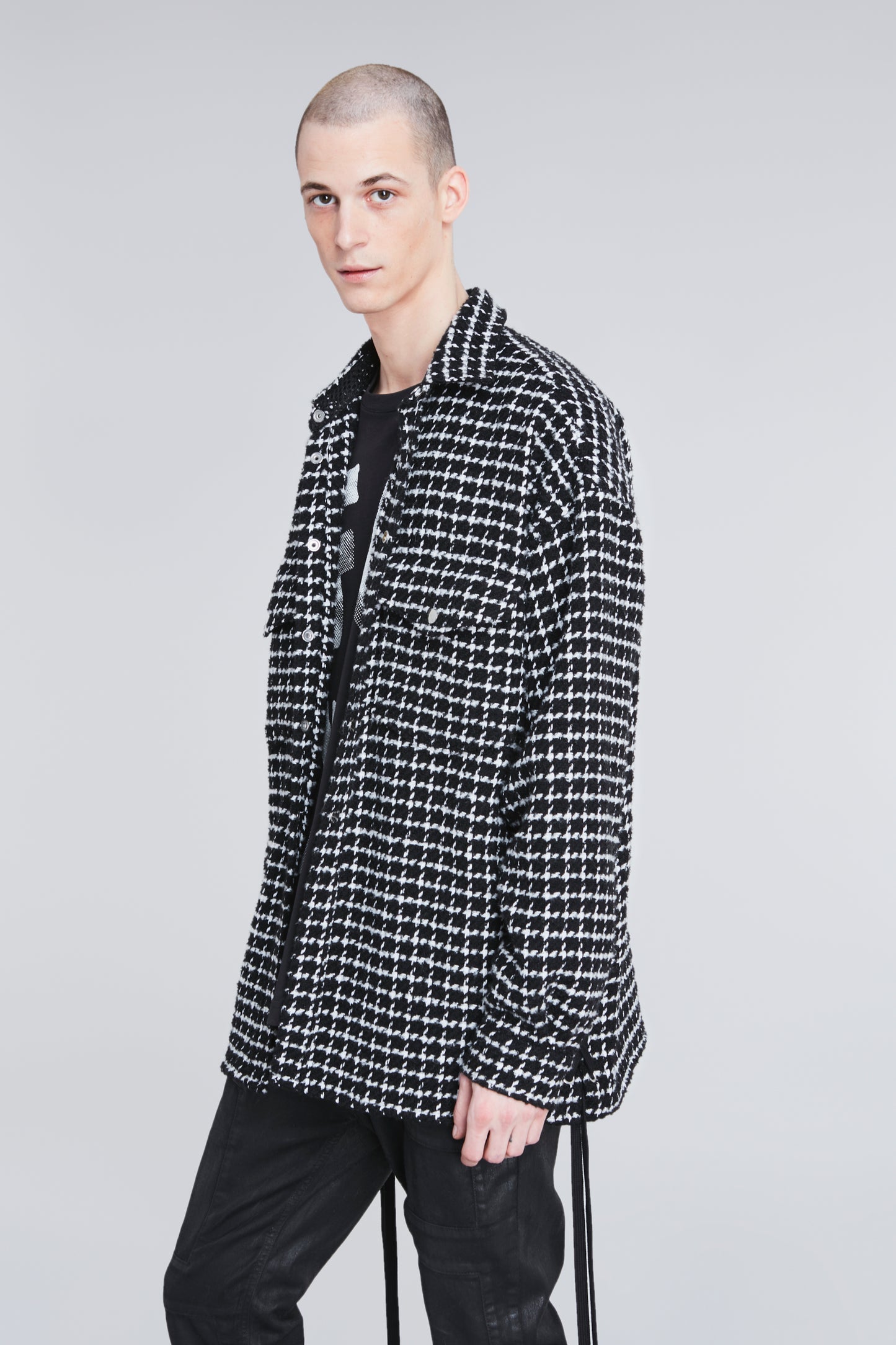 LACED TWEED OVERSHIRT - Faith Connexion