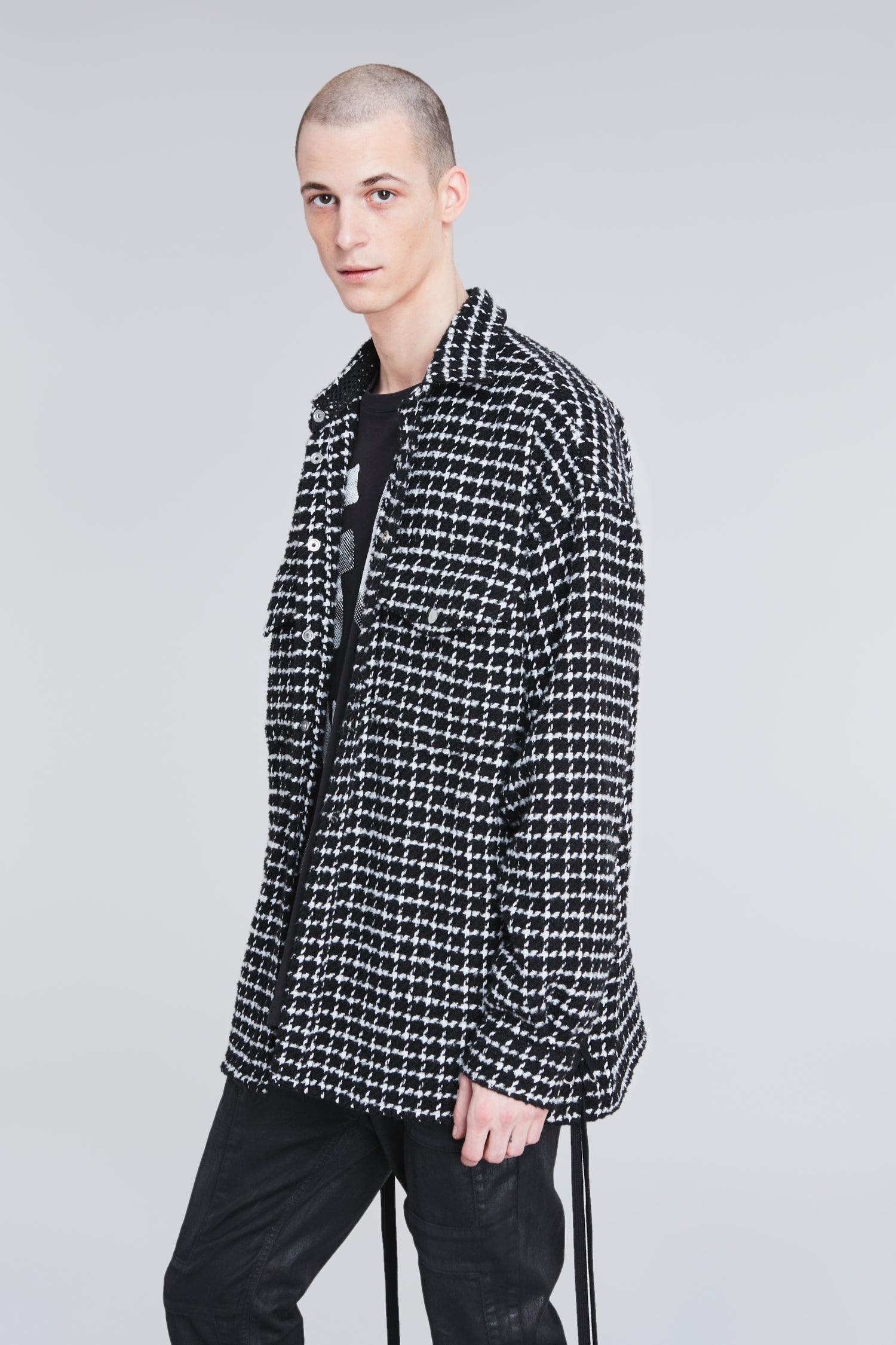 LACED TWEED OVERSHIRT - Faith Connexion